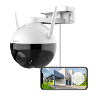 EZVIZ 8MP DOME NETWORK CAMERA, 360° HORIZONTAL PANORAMA AND SMART TRACKING, 4MM