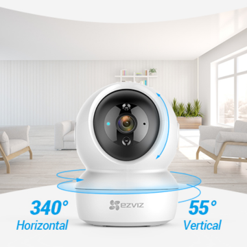 EZVIZ 5MP DOME NETWORK CAMERA, 360° HORIZONTAL PANORAMA AND SMART TRACKING, 4MM